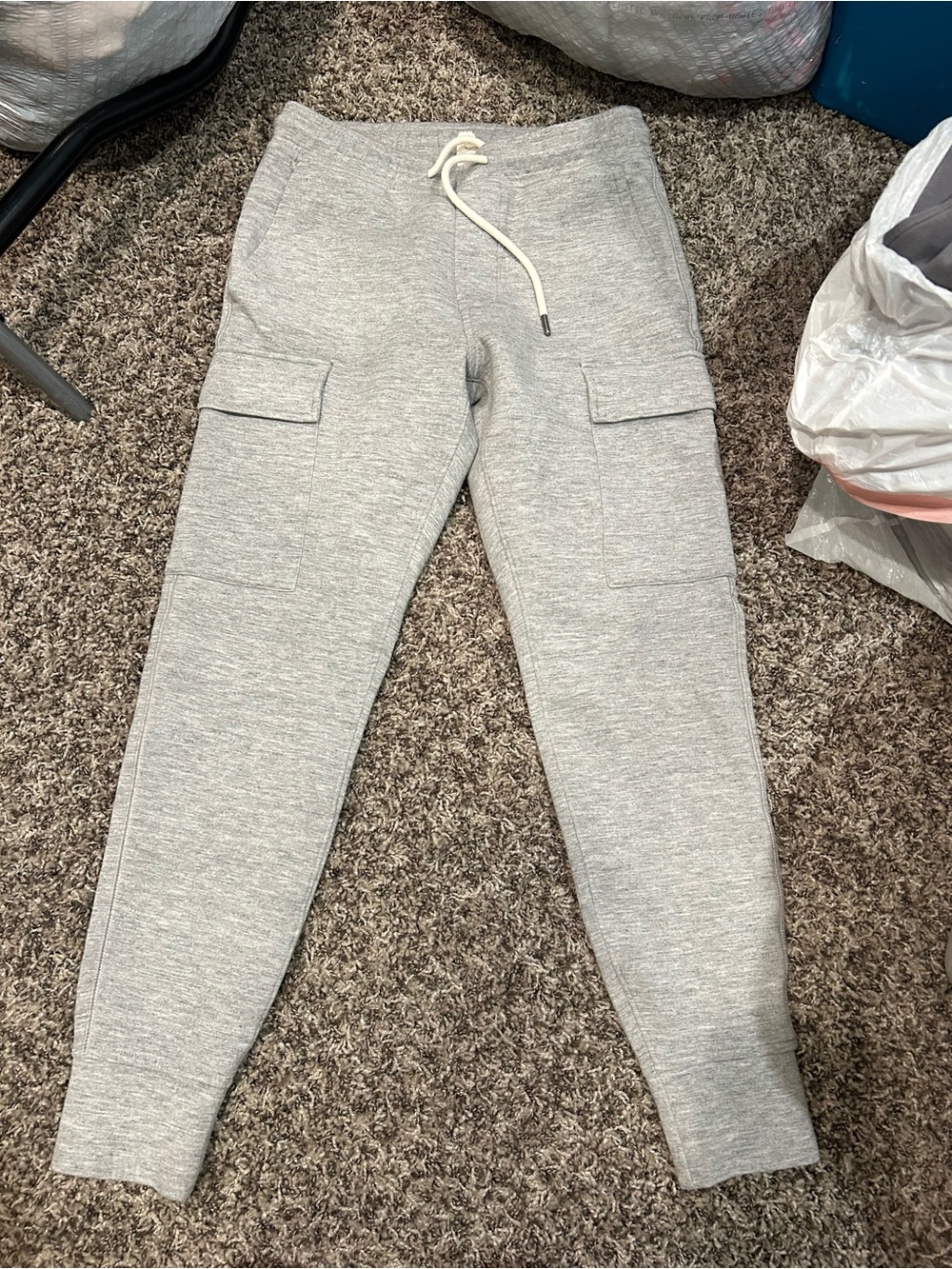 American Eagle Outfitters Light Gray Mens  Cargo Joggers